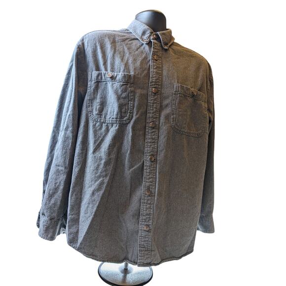 Duluth Trading Flannel Shirt Men Rugged Workwear Lumberjack Free Swingin 89328 - Picture 9 of 16